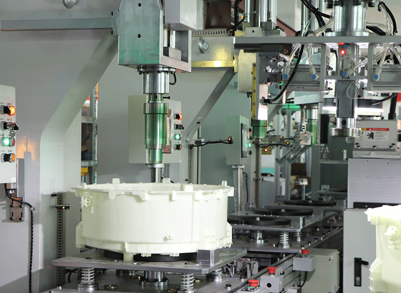 洗衣机滚筒轴承油封主动压装线